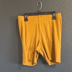 💜Old Navy Ribbed Bike Shorts in Mustard Yellow
